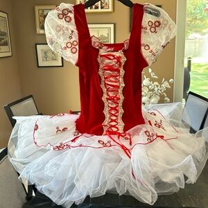 Red and white ballet costume- worn once